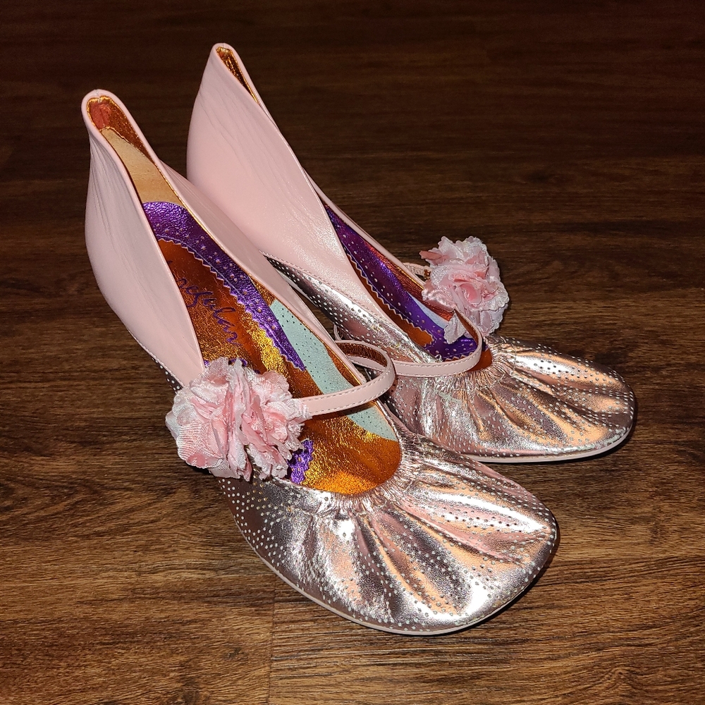 Elegant Pink and Silver Women's Shoes